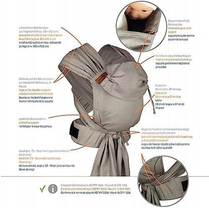 HOPPEDIZ portabebés ergonómico AVANZADO hop-tye