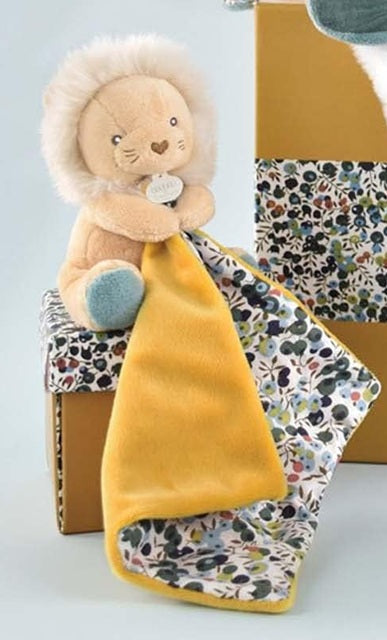 DOUDOU et COMPAGNIE komforter przytulanka Lew Pantin 21 x 27 cm