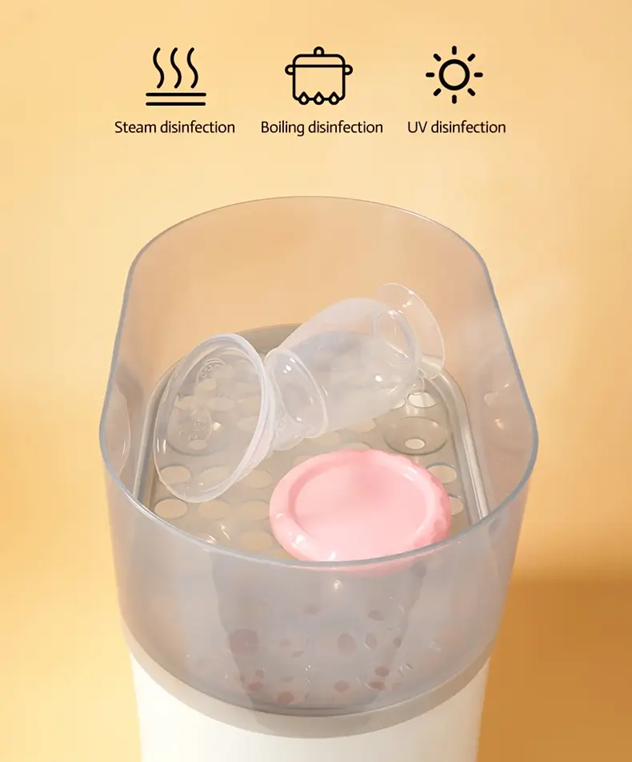 KOLEKTOR silikonowy do zbierania pokarmu 90ml, sterylizacja parą, wrzątkiem i UV