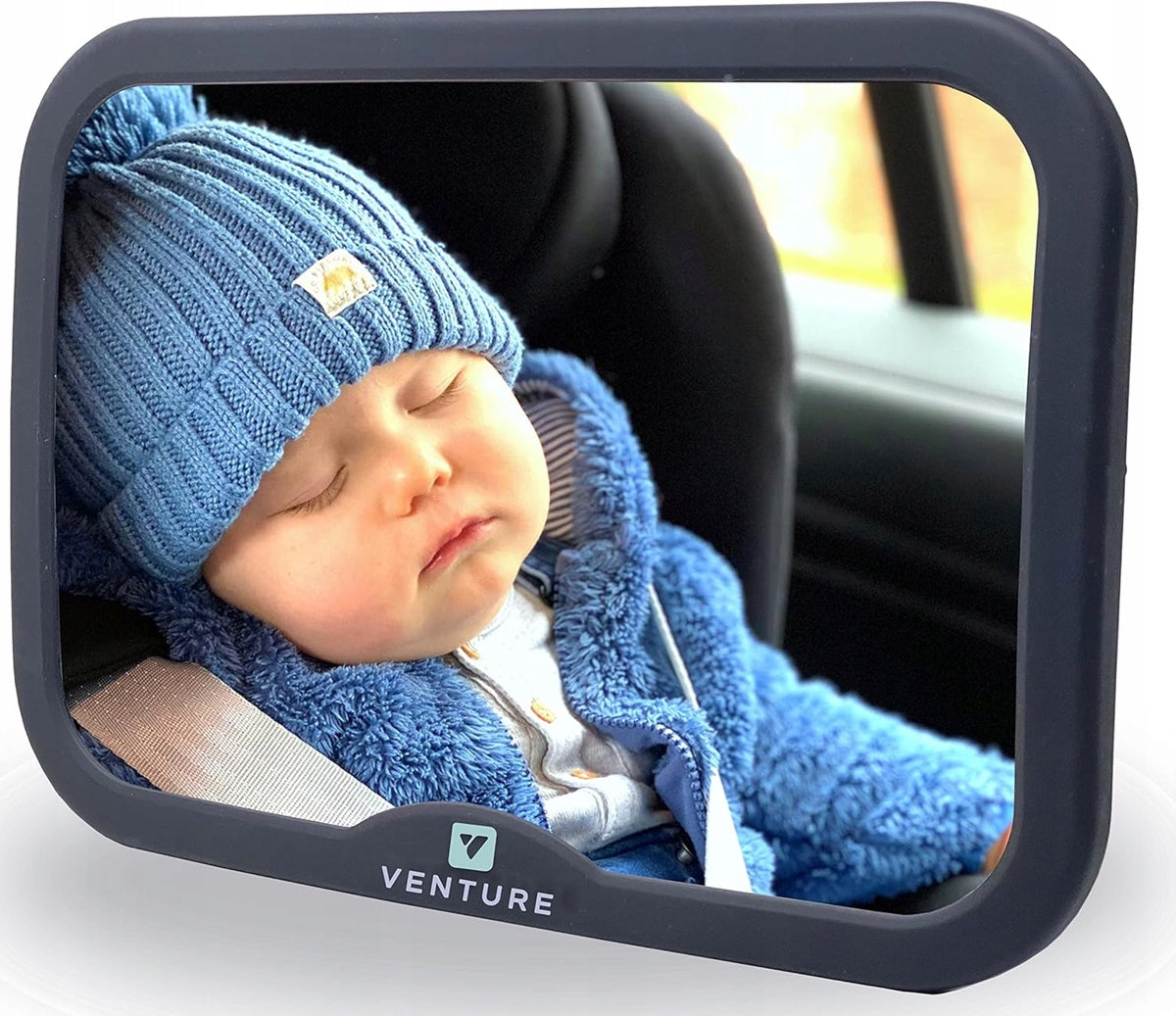 Espejo retrovisor para coche para vigilar al bebé 17,5 x 24,5 cm