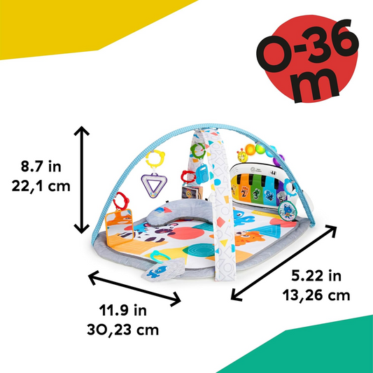 BABY EINSTEIN Alfombra de actividades 4 en 1 Kickin' Tunes con juguetes