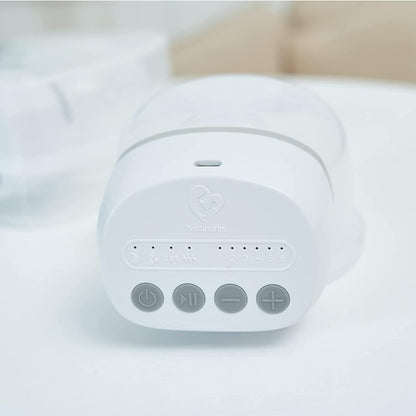 BELLABABY laktator elektryczny muszlowy bezprzewodowy x2 biały, przenośny laktator bez użycia rąk