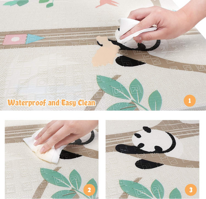 BAMMAX alfombra de juego de espuma reversible 197x177x1,5 cm