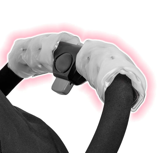 FINGER HEAT Gel-Calentador de manos para manillares de bicicleta, patinete y cochecito de bebé x2
