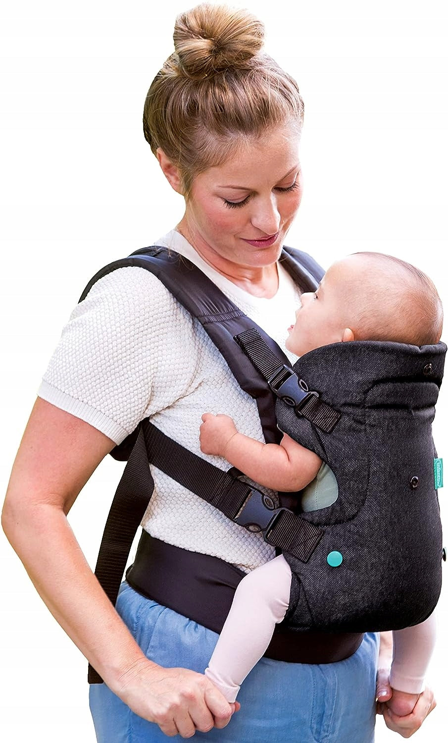 INFANTINO FLIP 4w1 nosidełko ergonomiczne 3,5 - 14,5 kg, czarne, noszenie dziecka przodem do rodzica