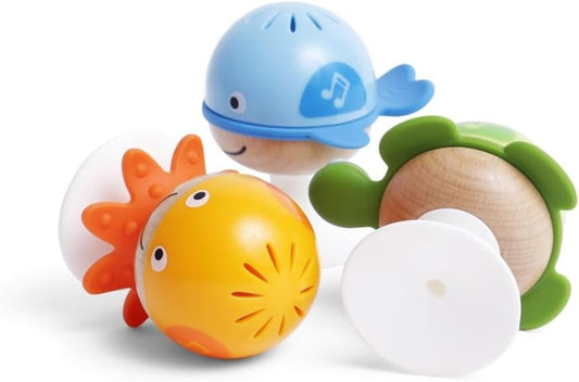 HAPE Animales marinos sensoriales con ventosas, set de 3 unidades