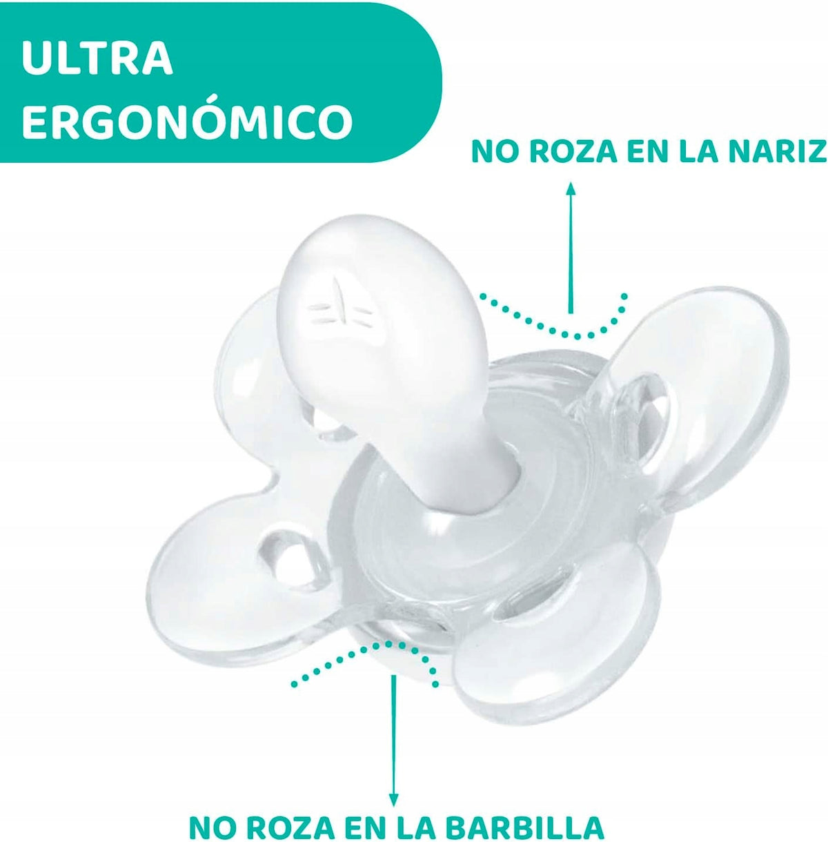 CHICCO PhysioForma COMFORT chupete x2 0-6m LATEX de caucho natural