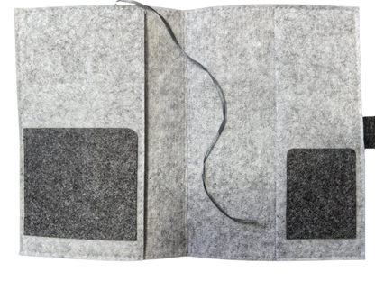 LUXDAG funda de fieltro para tarjeta de embarazo DINOSAURIO 15,5 x 23 cm