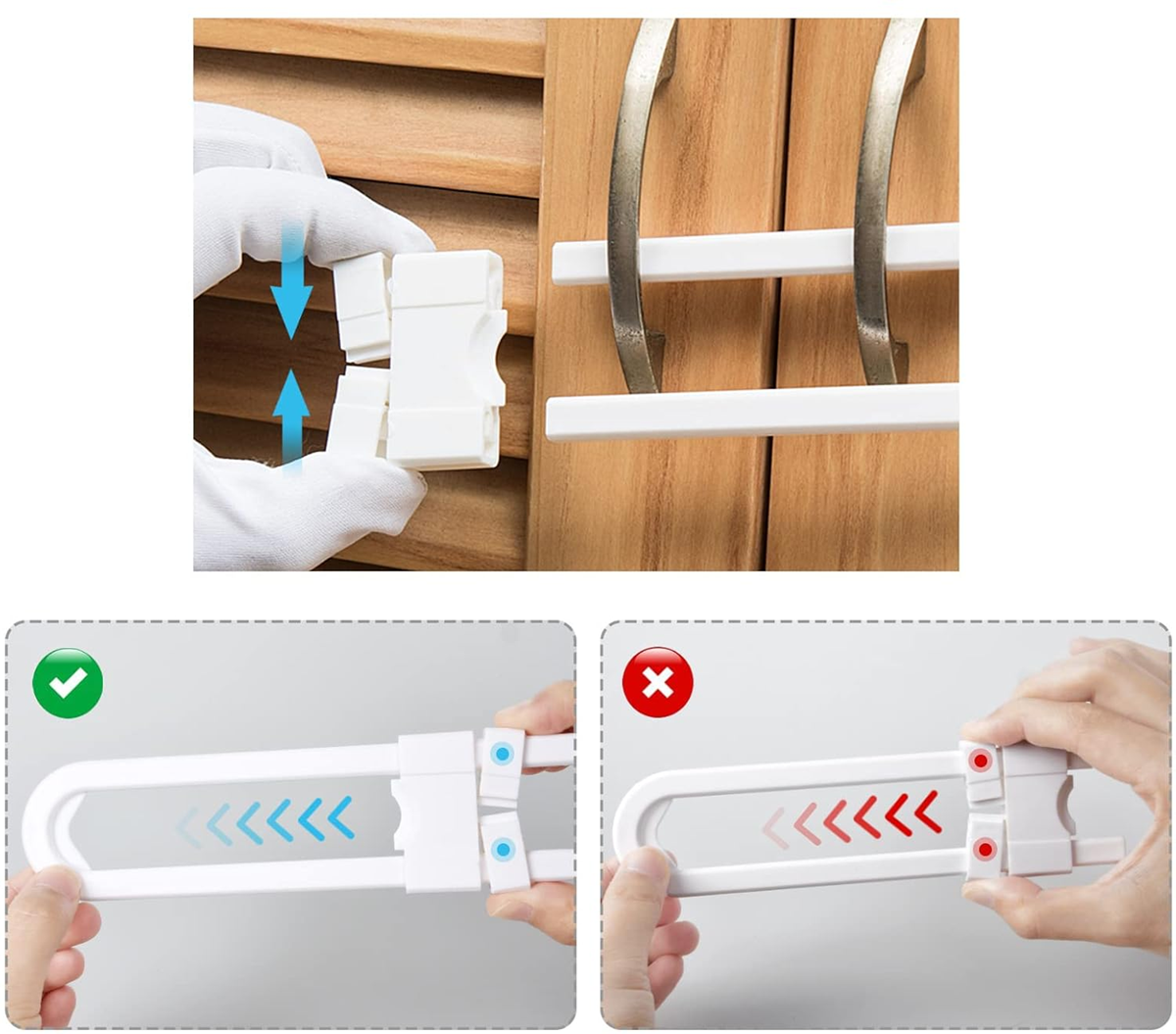 KOLAKO protector para armarios con puertas dobles 1 unidad