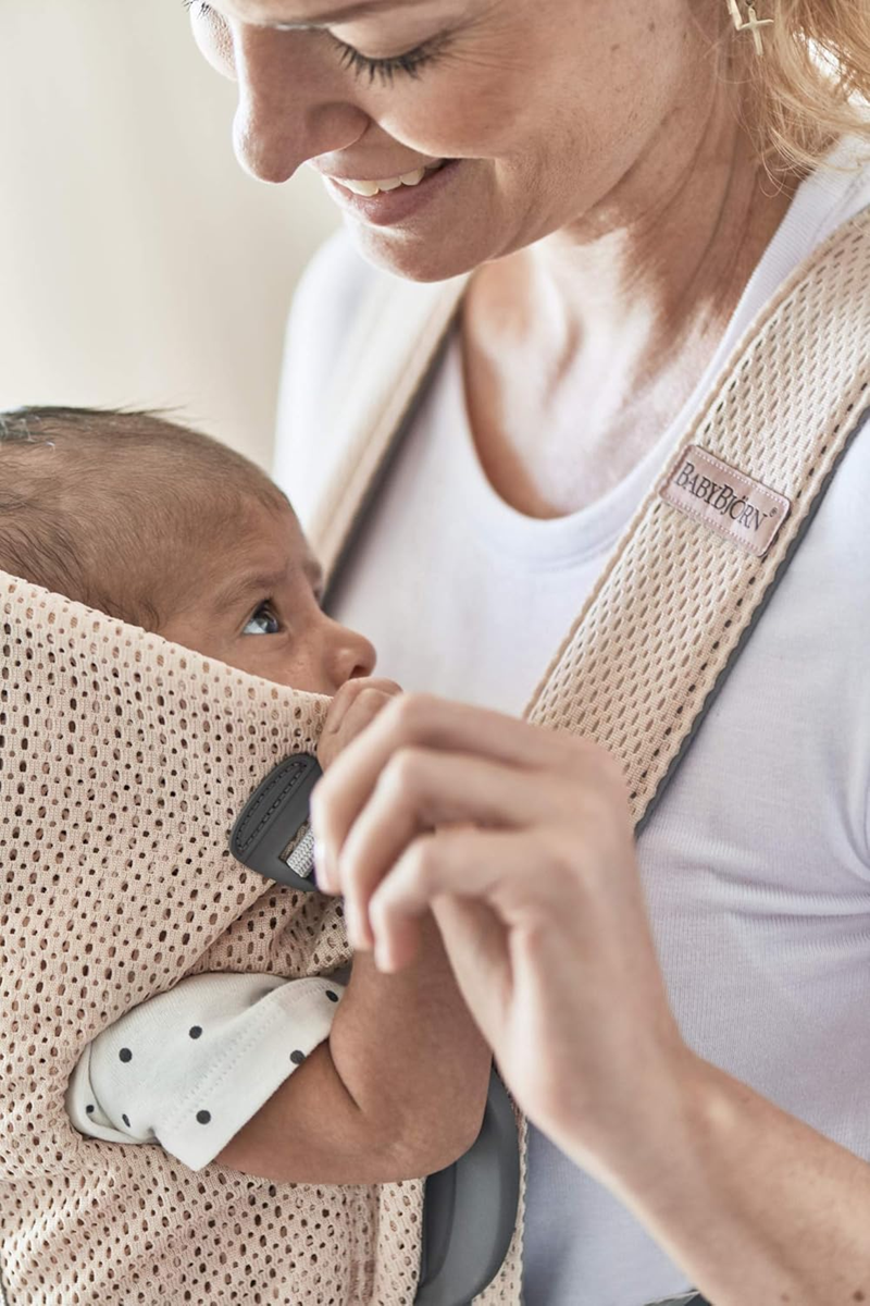 BABYBJORN MINI portabebés ergonómico 3-11 kg AIRY MESH