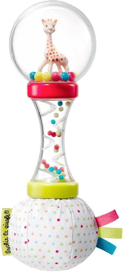 SOPHIE LA GIRAFE maracas con sonajero y papel crujiente 17 cm