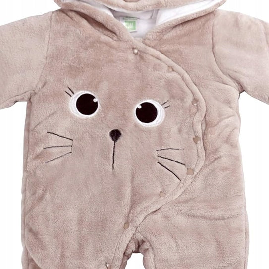 JIAMY mono de invierno con capucha 3-6 meses GATO