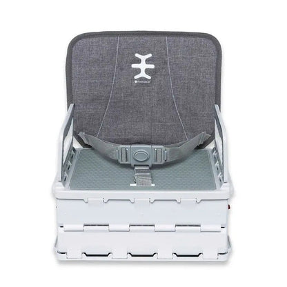 NIKIDOM krzesełko do karmienia TURYSTYCZNE podwyższenie 6msc+ max. 15kg lekkie, kompaktowe z szelkami