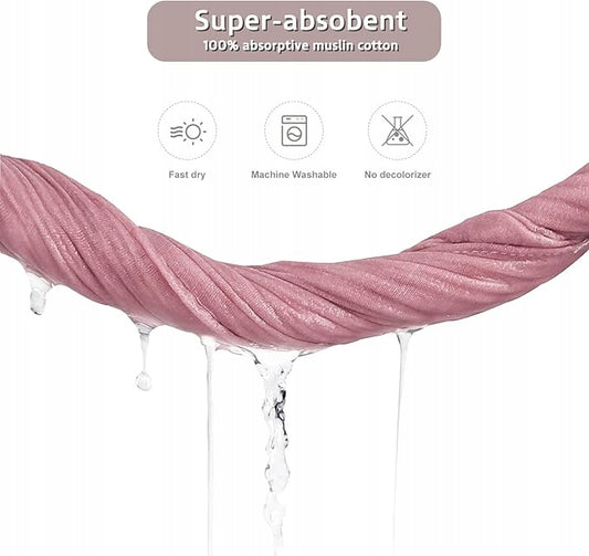 LULU MOON baberos bandana de muselina con broche 0-36 meses x8