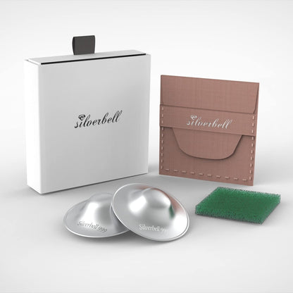 SILVERBELL protectores de pezones de plata para lactancia