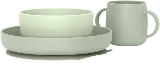 SUAVINEX Set de vajilla de silicona 3 piezas 4m+