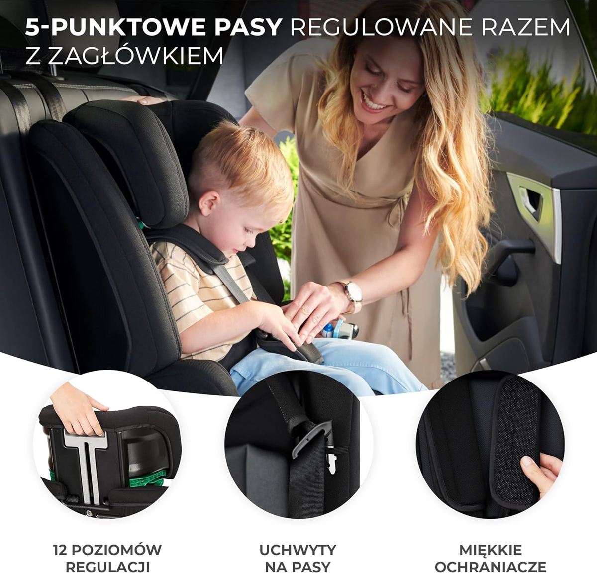 KINDERKRAFT SAFETY FIX 2 i-Size silla de coche ISOFIX grupo 1/2/3 9-36 kg