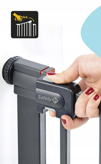 SAFETY 1ST SecureTech barrera de seguridad metálica para escaleras sin umbral 73-80cm