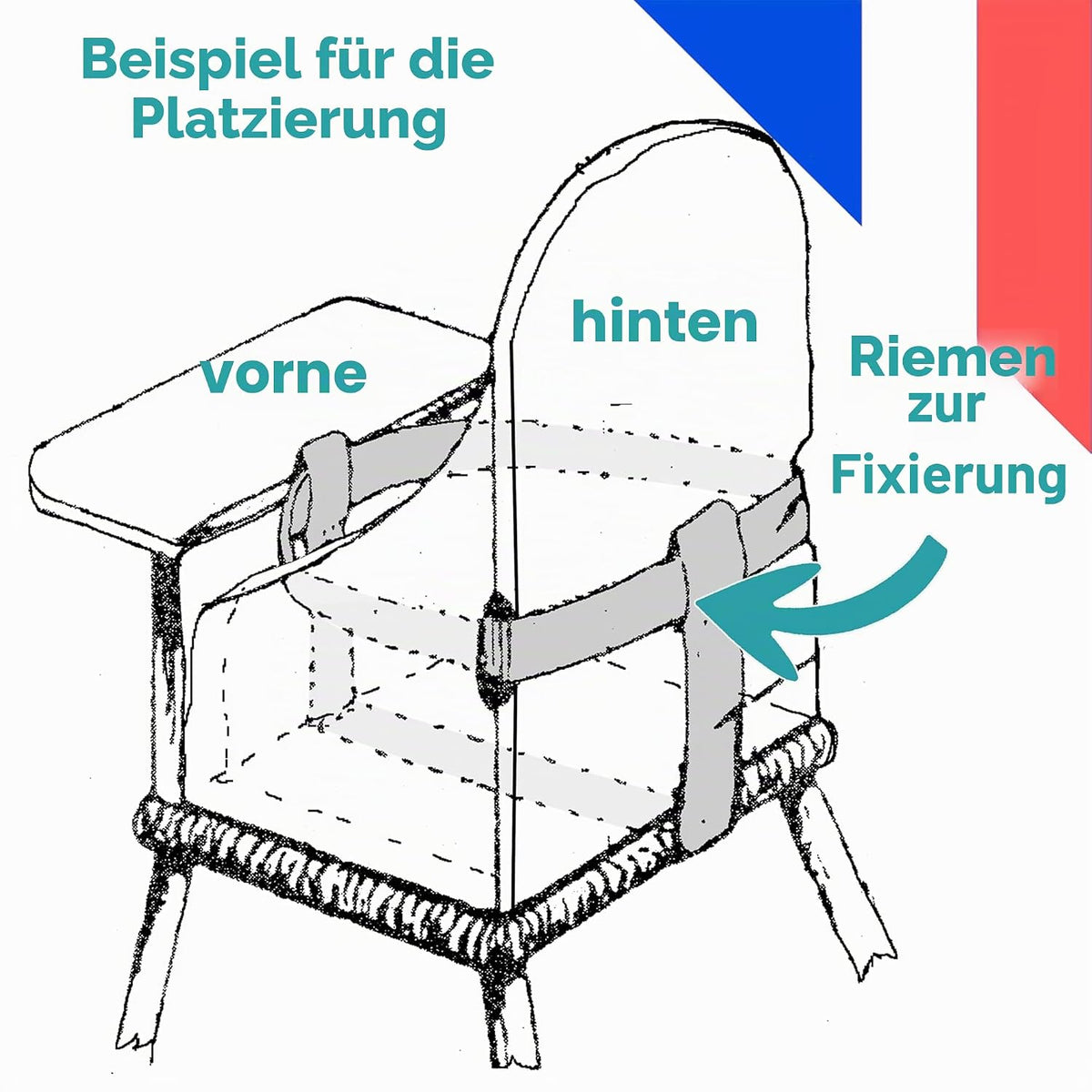 LOOPING cojín relleno para silla de alimentación