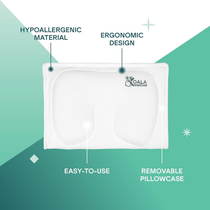 KOALA BABYCARE cojín para bebé con funda que previene la plagiocefalia