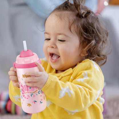NUK Flexi Cup vaso con pajita 300 ml