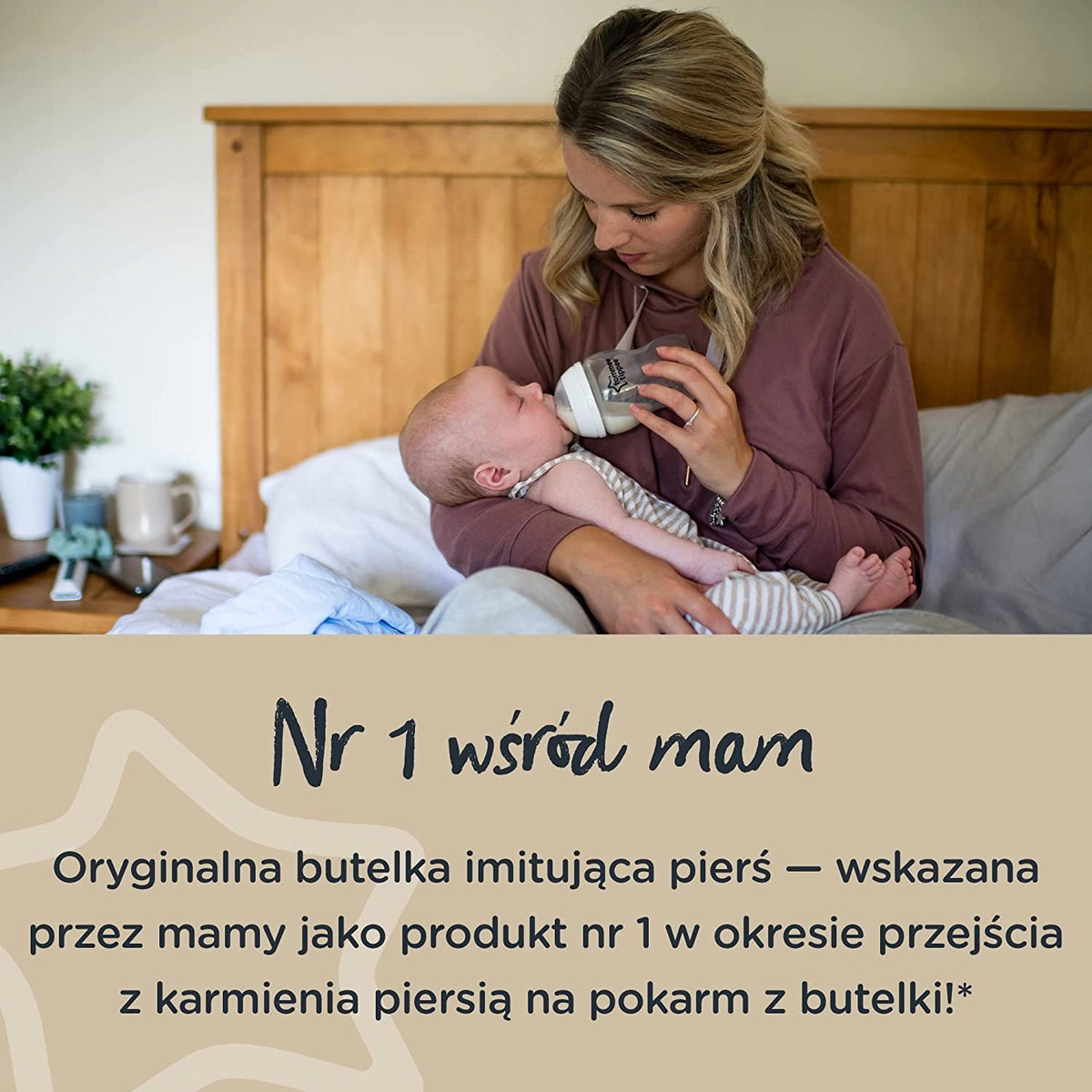 TOMMEE TIPPEE zestaw startowy butelek ANTI-COLIC - mama karmi niemowlę butelką Closer to Nature