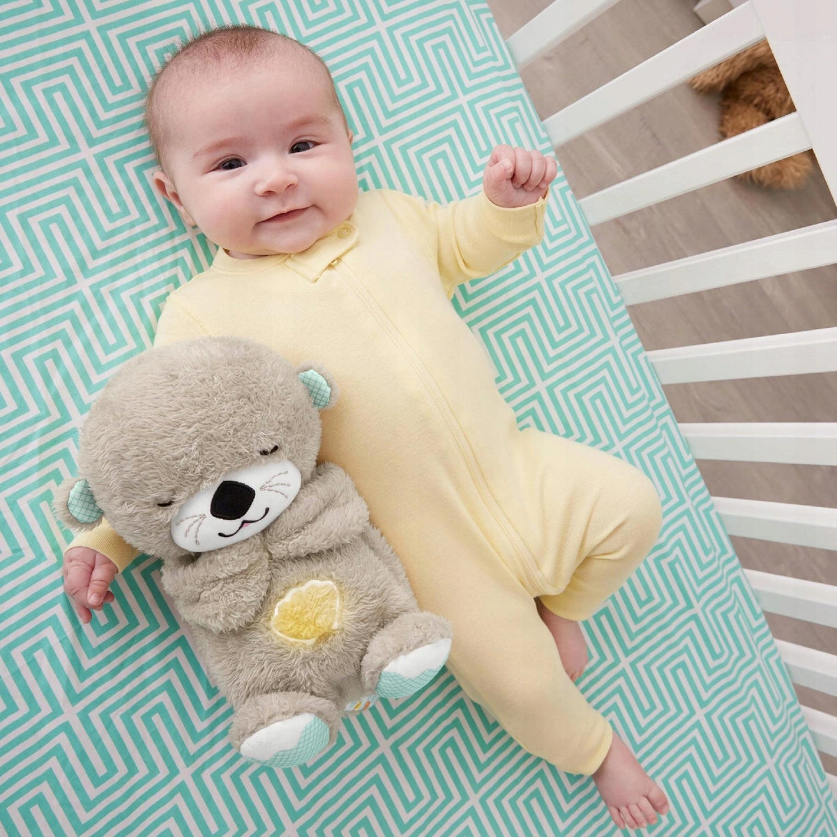 FISHER-PRICE nutria dormilona con barriguita en movimiento, sonidos y luz