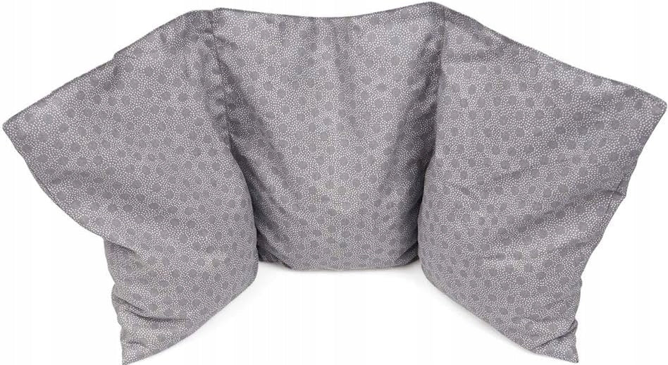 GRUNSPECHT poduszka termofor z pestkami wiśni 43 x 20 cm, szary termofor z bawełny