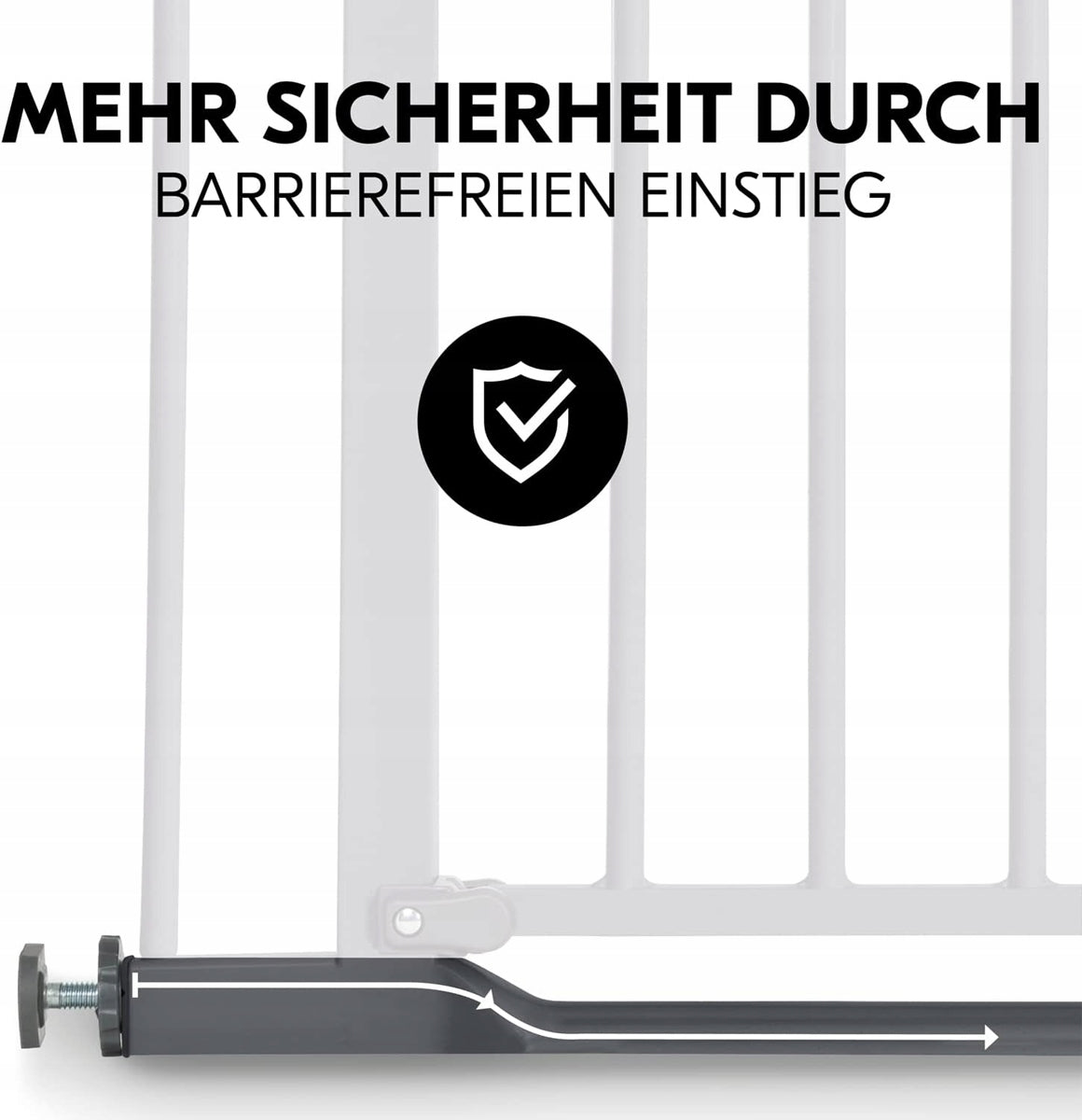 HAUCK Clear Step barrera de seguridad para escaleras instalación sin taladrar 96-101