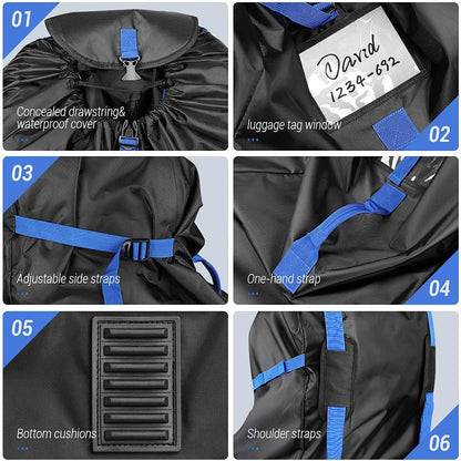 YOOFAN Bolsa de avión Bolsa de transporte para cochecito Asiento de coche 85x45x45 MOCHILA