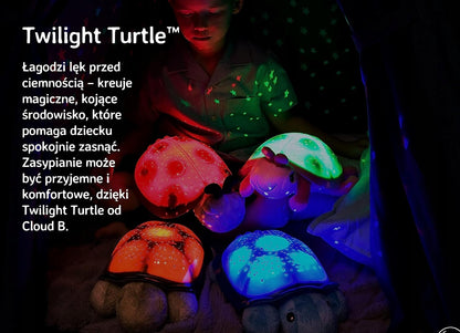 Lámpara nocturna proyector de estrellas CLOUD B Twilight Turtle, 17 x 30 cm