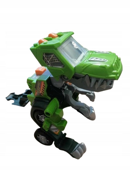 VTECH Switch&Go Dinos TRANSFORMERS j.niemiecki zielony dinozaur-zabawka z pojazdu, dla dzieci 3-8 lat