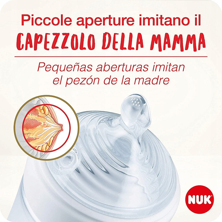 NUK set de biberones y accesorios Perfect Start Nature Sense 0-18 meses