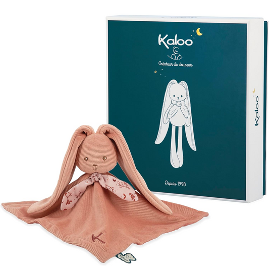 KALOO Conejito Lapinoo manta de apego de peluche 30 x 30 cm + caja