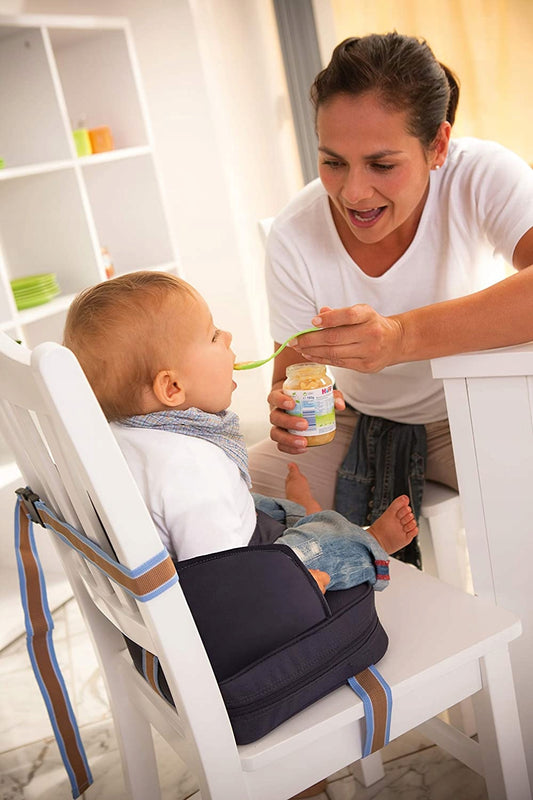 ROBA krzesełko turystyczne do karmienia granatowe, mobilne siedzisko dla dziecka 6 m+ do 15 kg