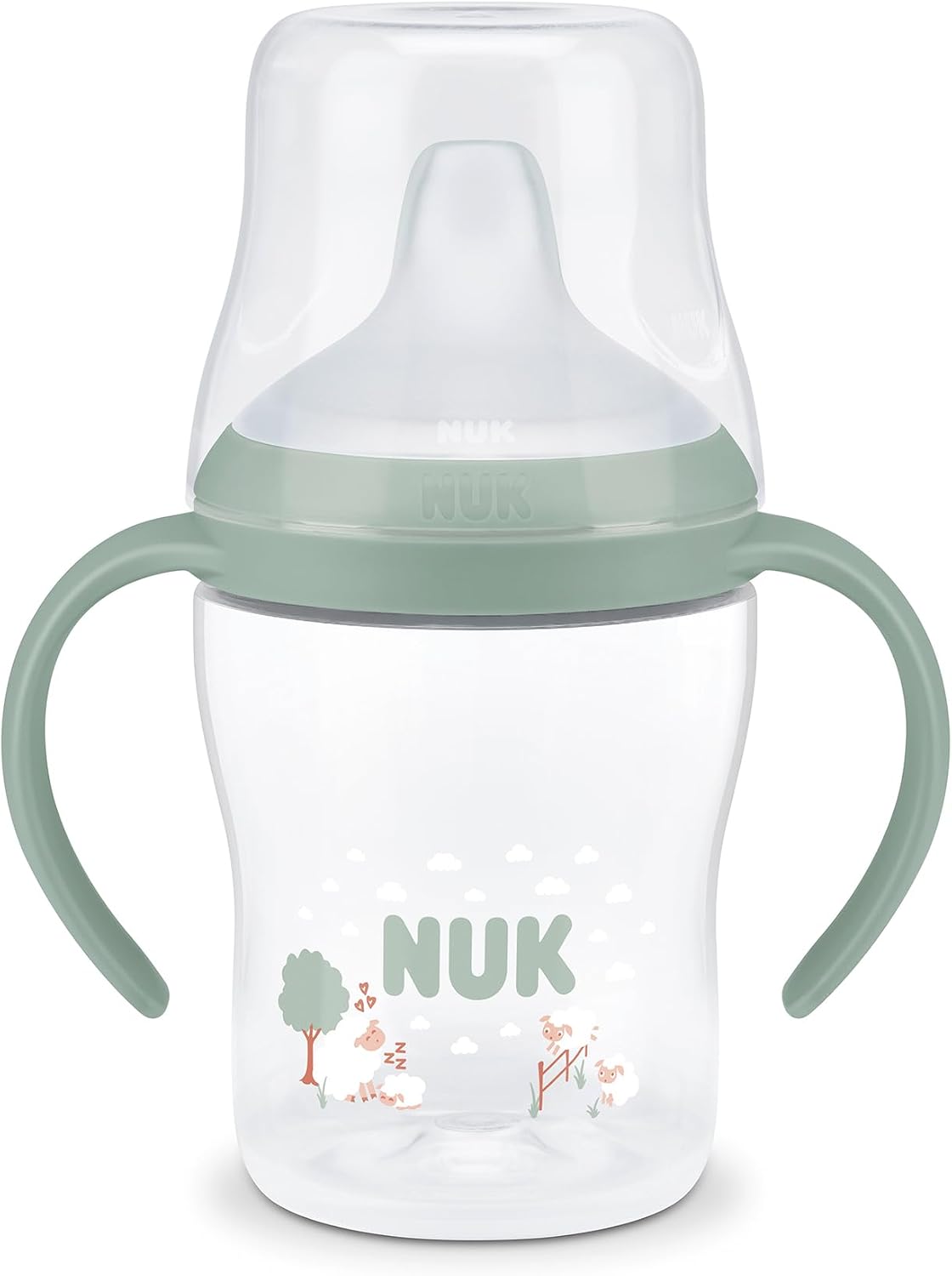 NUK Perfect Match Learner kubek treningowy 150 ml 6m+ z uchwytami i miękkim ustnikiem