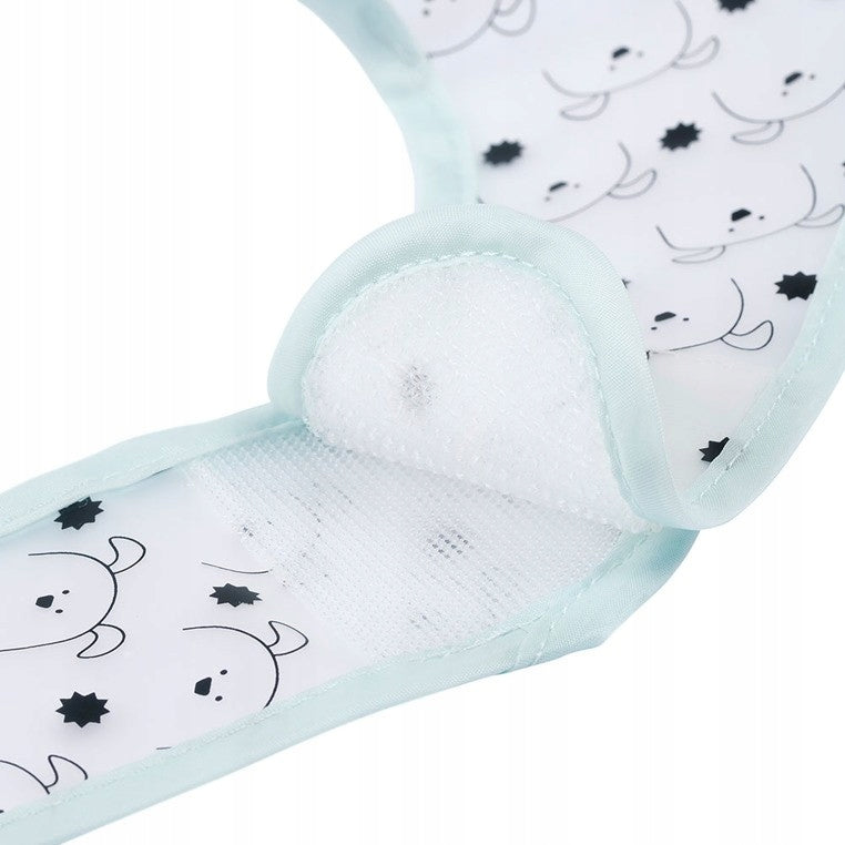 LASSIG babero de plástico con velcro y bolsillo 6-24 meses