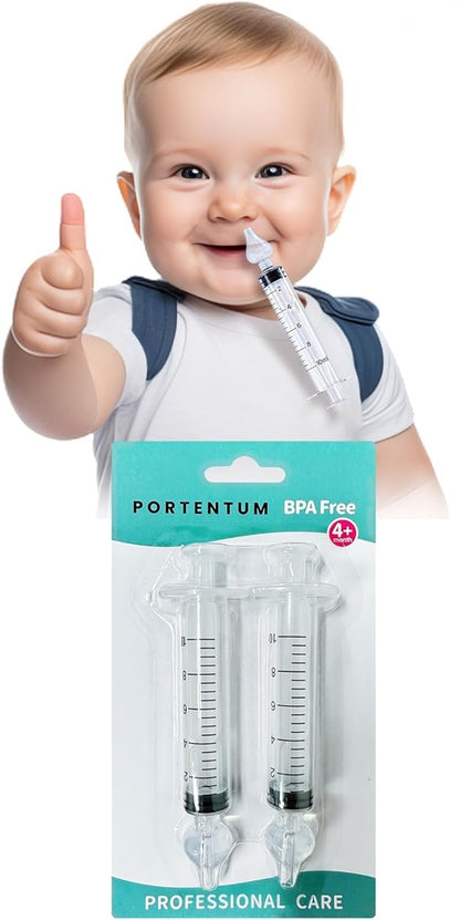 PORTENTUM irrigador jeringas para nariz 2 unidades 10 ml