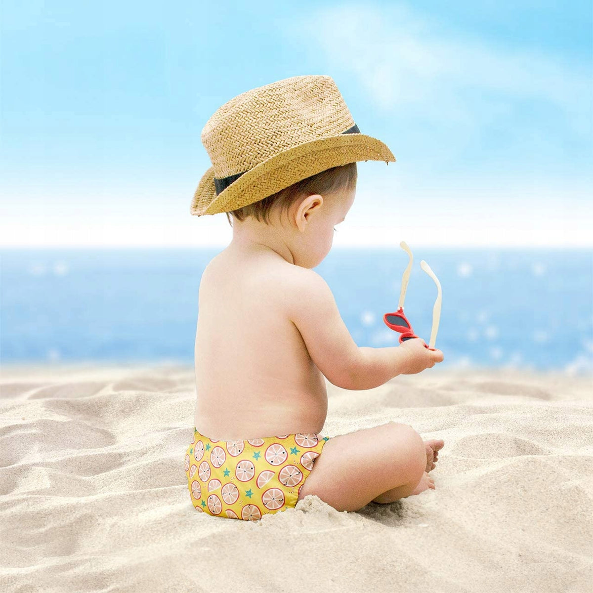 BAMBINO MIO pielucha do pływania 1-2lata dla dziecka na plażę, wodoodporna i lekka