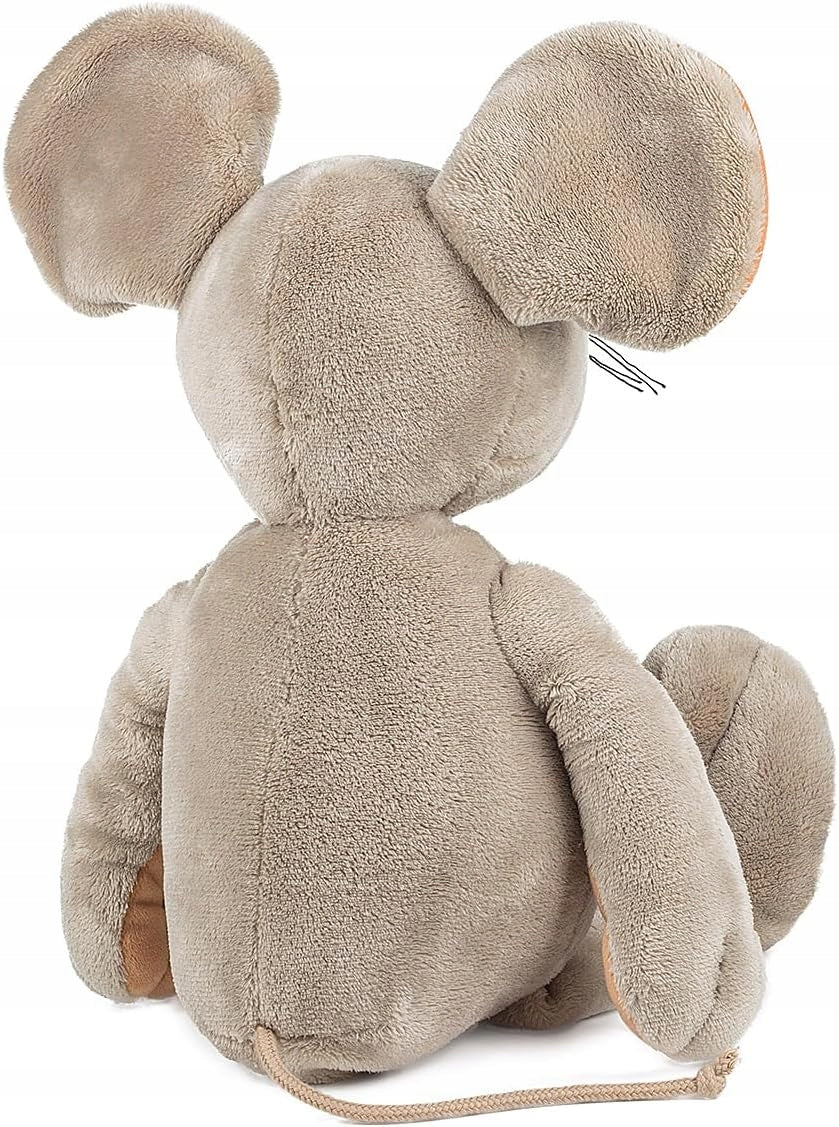 SCHAFFER Mysz Eddi pluszowa przytulanka 37 cm, miękka szaro-brązowa myszka dla dzieci 0+