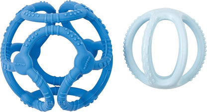 NATTOU mordedores de silicona 2 piezas 7 cm y 10 cm