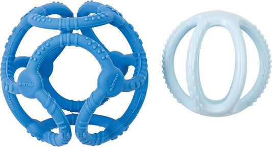 NATTOU mordedores de silicona 2 piezas 7 cm y 10 cm