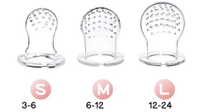 STONNY mordedor dispensador de frutas para bebés 3-24 meses 2 unidades + 6 boquillas y 2 cucharas