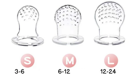 STONNY mordedor dispensador de frutas para bebés 3-24 meses 2 unidades + 6 boquillas y 2 cucharas
