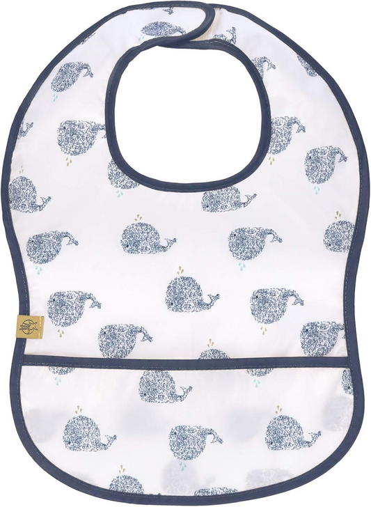 LASSIG babero de plástico con velcro y bolsillo 6-24 meses