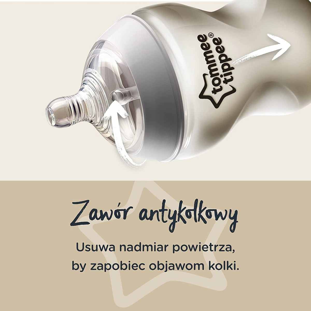 TOMMEE TIPPEE zestaw startowy butelek ANTI-COLIC, butelka z zaworem antykolkowym dla noworodka