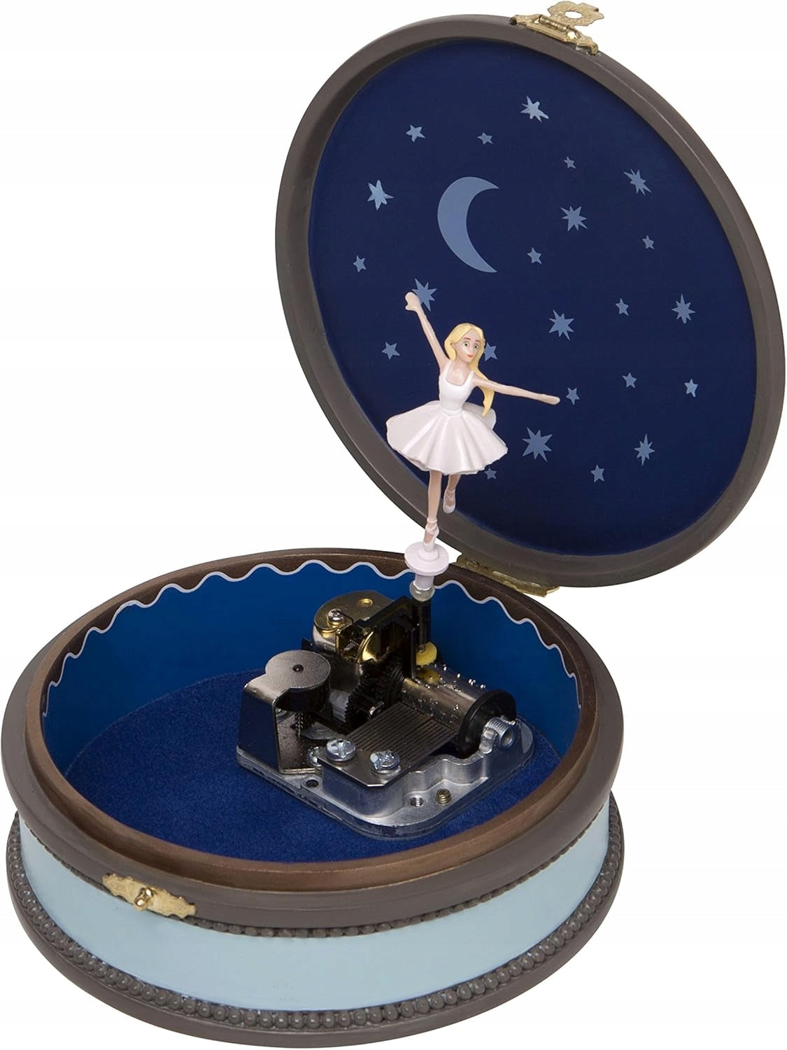 Caja de música Ballerina de TROUSSELIER en estuche metálico EL LAGO DE LOS CISNES