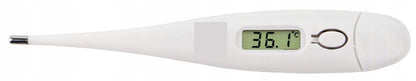 DCT cyfrowy termometr elektroniczny doustny, biały termometr LCD z odczytem 36,1°C