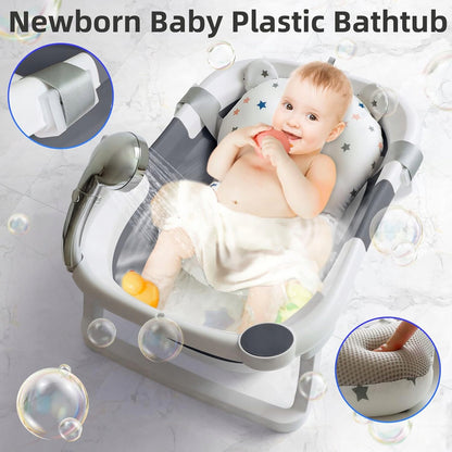 GLENMORE bañera plegable para bebé con desagüe