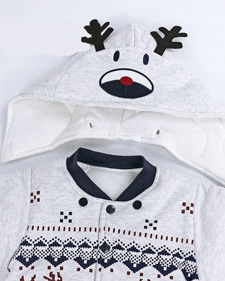 VINE mono de invierno con capucha para bebés 6-9 meses